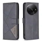 Magnetic Buckle Rhombus Texture Leather Phone Case, For Xiaomi Redmi A3, For Xiaomi Redmi Note 13 4G Global, For Xiaomi Redmi K70E
