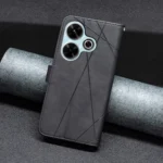 Magnetic Buckle Rhombus Texture Leather Phone Case, For Xiaomi Poco M6 4G / Redmi 13 4G, For Xiaomi Redmi Note 13 Pro 4G Global, For Xiaomi Poco M6 Pro 4G - Image 6