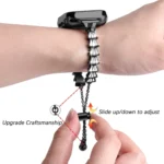 Full Diamond Crown Metal Watch Band - Image 4