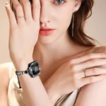 Full Diamond Crown Metal Watch Band - Image 5