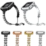 Full Diamond Crown Metal Watch Band - Image 2