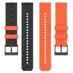 Universal Football Pattern Two-Color Silicone Watch Band - Image 7