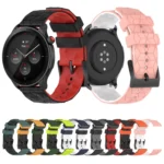 Universal Football Pattern Two-Color Silicone Watch Band - Image 2