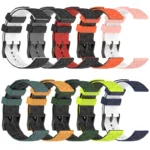 Universal Football Pattern Two-Color Silicone Watch Band - Image 4