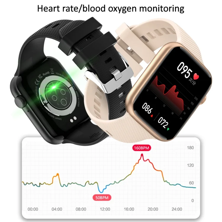EDA004300601_B2.webp HT15 1.85 inch Silicone Band IP67 Waterproof Smart Watch, Support Bluetooth Calling / Sleep Monitoring - Image 3