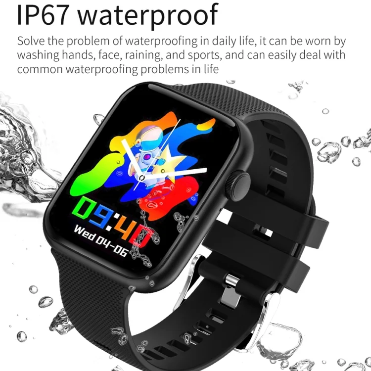 EDA004300601_B5.webp HT15 1.85 inch Silicone Band IP67 Waterproof Smart Watch, Support Bluetooth Calling / Sleep Monitoring - Image 6