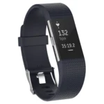 For Fitbit Charge 2 Common Texture Silicone Replacement Wrist Strap Watchband with Buckle - Image 2