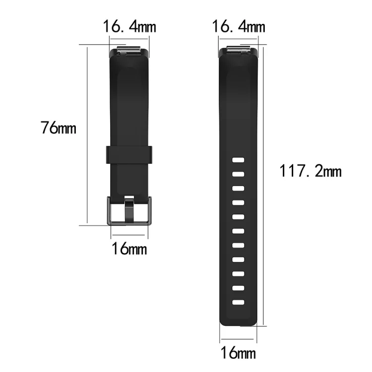EDA00431201A_4.webp For Fitbit Inspire / Inspire HR Glossy Surface Silicone Replacement Wrist Strap Watchband - Image 6