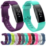 For Fitbit Inspire / Inspire HR Glossy Surface Silicone Replacement Wrist Strap Watchband - Image 2