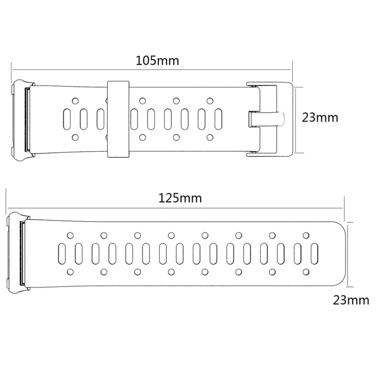EDA00432301A_3.webp For Fitbit Ionic Two-tone Silicone Replacement Wrist Strap Watchband with Buckle & Connector - Image 5