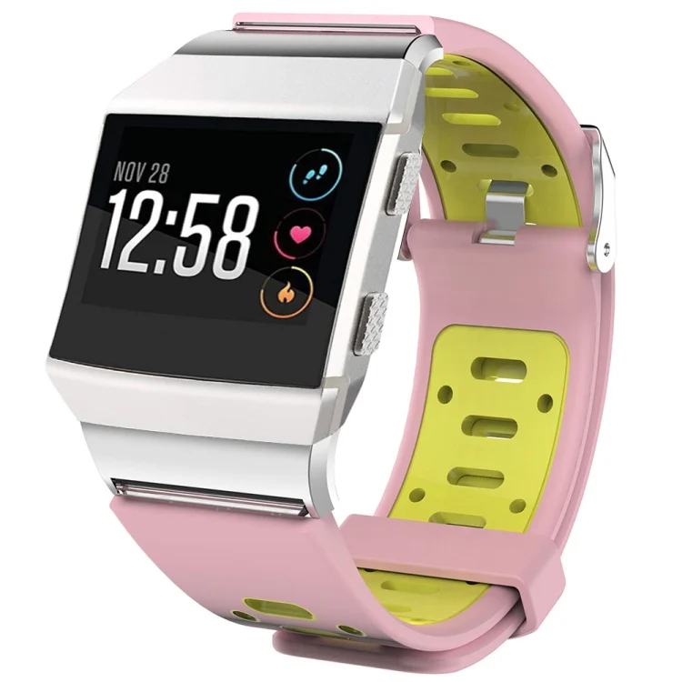 EDA00432301A_4.webp For Fitbit Ionic Two-tone Silicone Replacement Wrist Strap Watchband with Buckle & Connector - Image 6