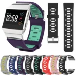 For Fitbit Ionic Two-tone Silicone Replacement Wrist Strap Watchband with Buckle & Connector - Image 2