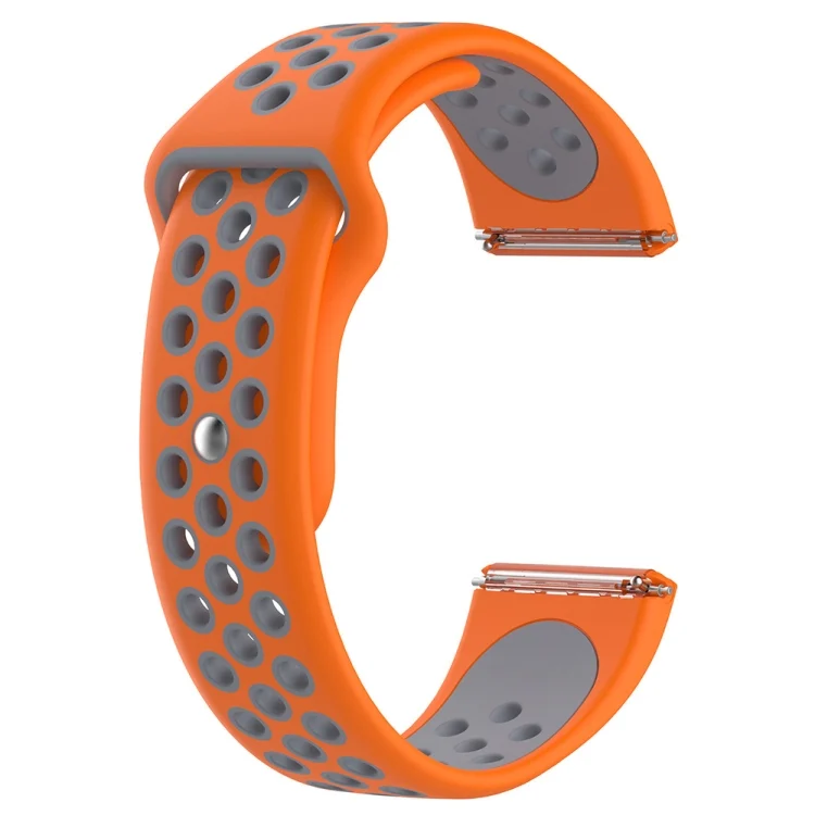 EDA00432901A_1.webp For Fitbit Versa Two-tone Silicone Replacement Wrist Strap Watchband - Image 3