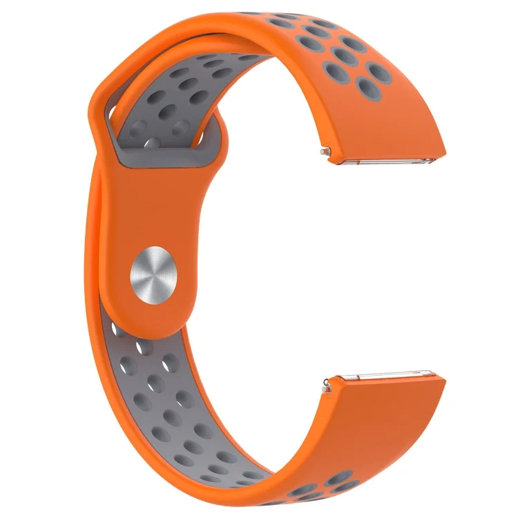EDA00432901A_2.webp For Fitbit Versa Two-tone Silicone Replacement Wrist Strap Watchband - Image 4