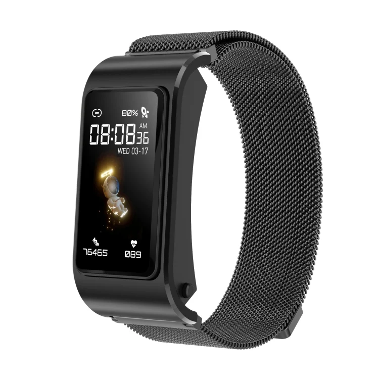 EDA004330001A_1.webp H21 1.14-inch Steel Band Detachable Smart Watch Support Temperature Measurement / Bluetooth Call / Voice control - Image 10