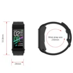 H21 1.14 inch Silicon Band Detachable Smart Watch Support Temperature Measurement / Bluetooth Call / Voice Control - Image 2