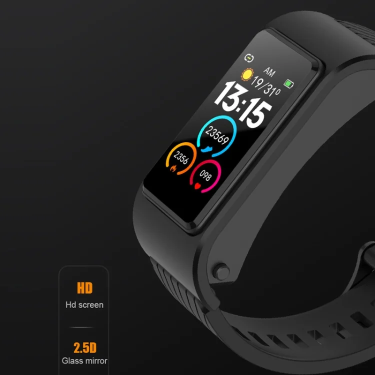 EDA004330101_B2.webp H21 1.14 inch Silicon Band Detachable Smart Watch Support Temperature Measurement / Bluetooth Call / Voice Control - Image 3