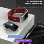 H21 1.14 inch Silicon Band Detachable Smart Watch Support Temperature Measurement / Bluetooth Call / Voice Control - Image 4