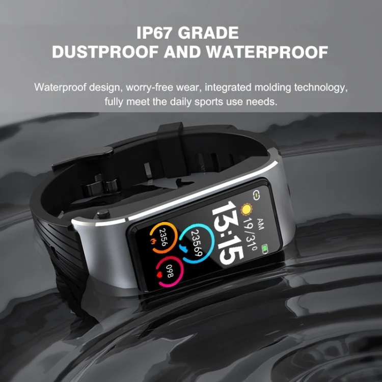 EDA004330101_B7.webp H21 1.14 inch Silicon Band Detachable Smart Watch Support Temperature Measurement / Bluetooth Call / Voice Control - Image 8