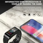 H21 1.14 inch Leather Band Earphone Detachable Smart Watch Support Temperature Measurement / Bluetooth Call / Voice Control - Image 7