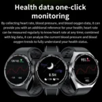 HDT 3 Max 1.6 inch Leather Band IP67 Waterproof Smart Watch Support Bluetooth Call / NFC - Image 12