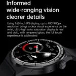HDT 3 Max 1.6 inch Leather Band IP67 Waterproof Smart Watch Support Bluetooth Call / NFC - Image 6