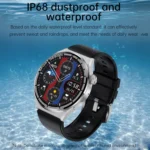 HDT 3 Max 1.6 inch Leather Band IP67 Waterproof Smart Watch Support Bluetooth Call / NFC - Image 10