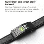 K50+ 0.96 inch Leather Band Earphone Detachable Life Waterproof Smart Watch Support Bluetooth Call - Image 13