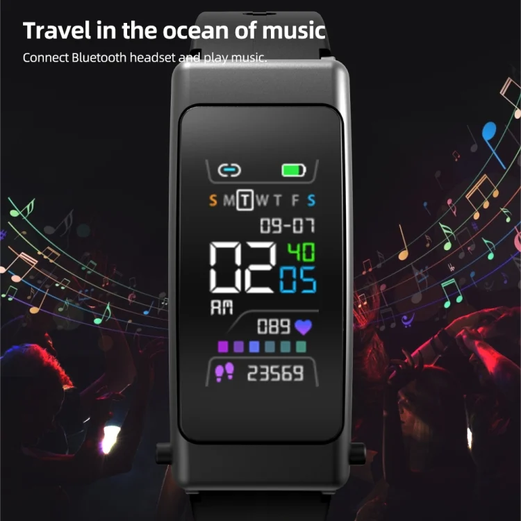 EDA004335601_B5.webp K50+ 0.96 inch Leather Band Earphone Detachable Life Waterproof Smart Watch Support Bluetooth Call - Image 6