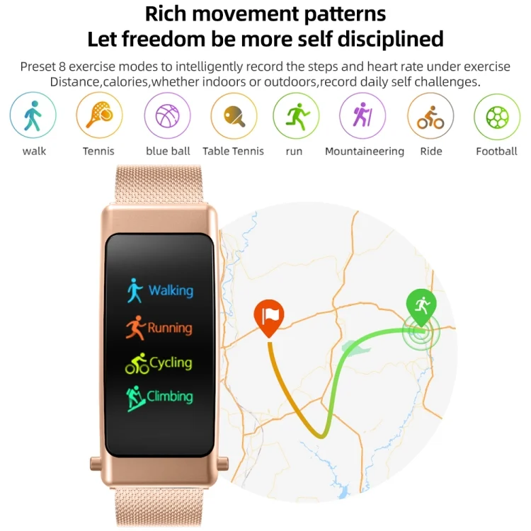 EDA004335601_B8.webp K50+ 0.96 inch Leather Band Earphone Detachable Life Waterproof Smart Watch Support Bluetooth Call - Image 9
