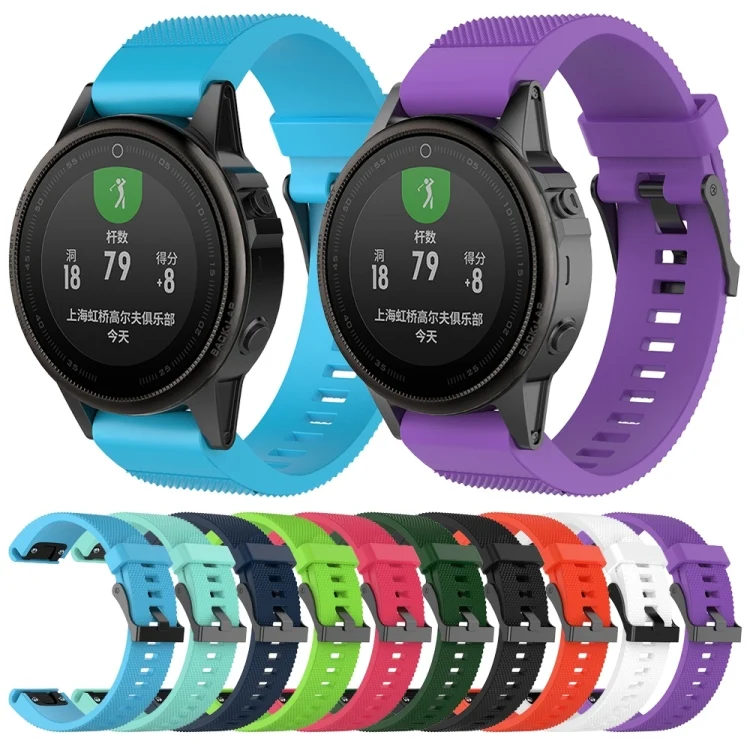 EDA00433601_B1.webp For Garmin Fenix 5S (20mm) Silicone Replacement Wrist Strap Watchband - Image 2