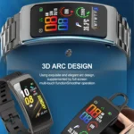 K20 1.14 inch Leather Band Earphone Detachable Life Waterproof Smart Watch Support Bluetooth Call - Image 2