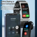 K20 1.14 inch Leather Band Earphone Detachable Life Waterproof Smart Watch Support Bluetooth Call - Image 4