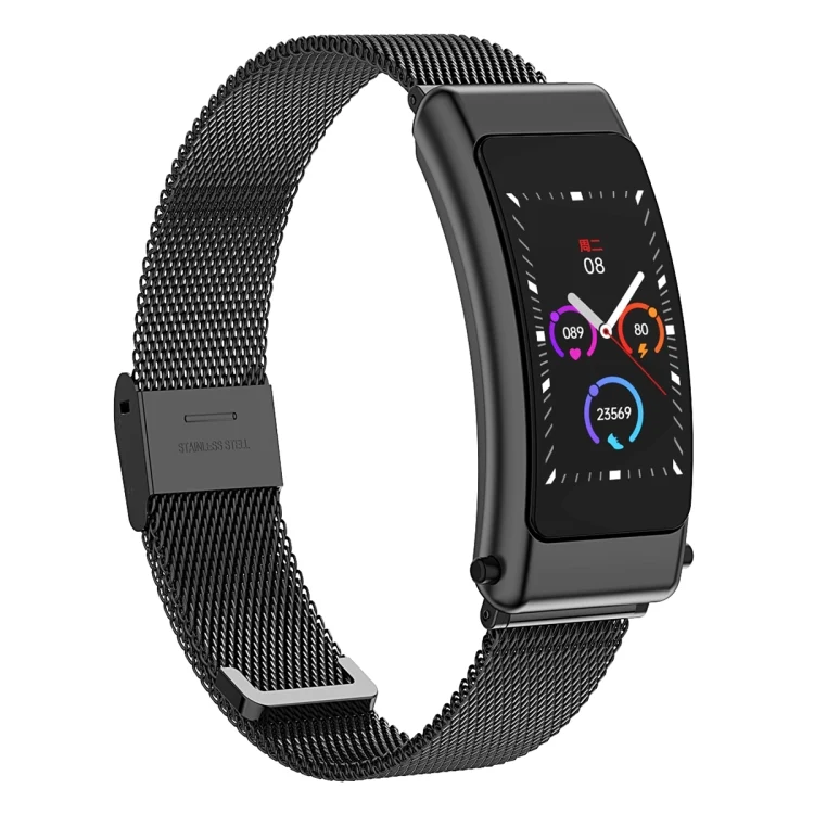 EDA004337101A_1.webp K50 1.08 inch Steel Band Earphone Detachable IP67 Waterproof Smart Watch Support Bluetooth Call - Image 15