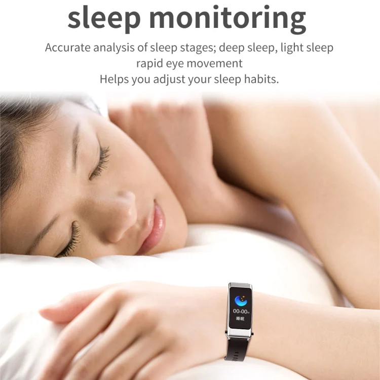 EDA004337601_B11.webp K50 1.08 inch Leather Band Earphone Detachable IP67 Waterproof Smart Watch Support Bluetooth Call - Image 12
