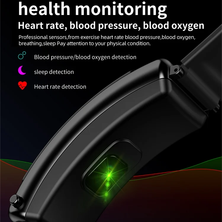 EDA004337601_B7.webp K50 1.08 inch Leather Band Earphone Detachable IP67 Waterproof Smart Watch Support Bluetooth Call - Image 8
