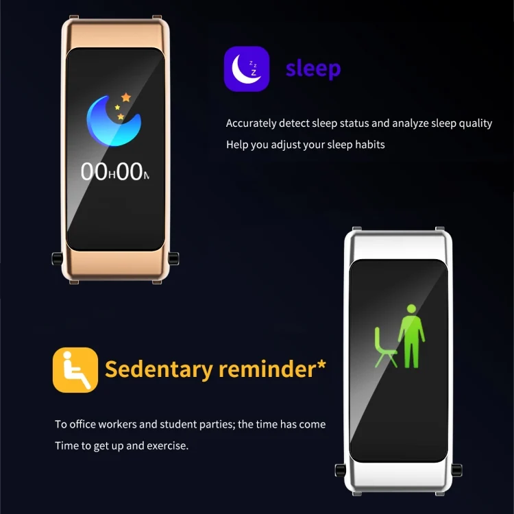 EDA004337601_B9.webp K50 1.08 inch Leather Band Earphone Detachable IP67 Waterproof Smart Watch Support Bluetooth Call - Image 10