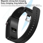M6 1.5 inch Silicone Band Earphone Detachable IP68 Waterproof Smart Watch Support Bluetooth Call - Image 16