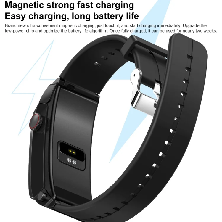 EDA004339701_B15.webp M6 1.5 inch Silicone Band Earphone Detachable IP68 Waterproof Smart Watch Support Bluetooth Call - Image 16