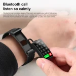 M6 1.5 inch Silicone Band Earphone Detachable IP68 Waterproof Smart Watch Support Bluetooth Call - Image 6