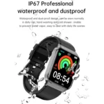 T50 1.85 inch Silicone Band IP67 Waterproof Smart Watch Supports Voice Assistant / Health Monitoring - Image 6