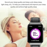 T50 1.85 inch Silicone Band IP67 Waterproof Smart Watch Supports Voice Assistant / Health Monitoring - Image 8