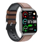 T50 1.85 inch Leather Band IP67 Waterproof Smart Watch Supports Voice Assistant / Health Monitoring - Image 12