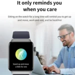 T50 1.85 inch Leather Band IP67 Waterproof Smart Watch Supports Voice Assistant / Health Monitoring - Image 9