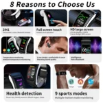 K60 1.08 inch Silicone and Earphone Detachable Life Waterproof Smart Watch Support Bluetooth Call - Image 3