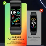 K60 1.08 inch Silicone and Earphone Detachable Life Waterproof Smart Watch Support Bluetooth Call - Image 4