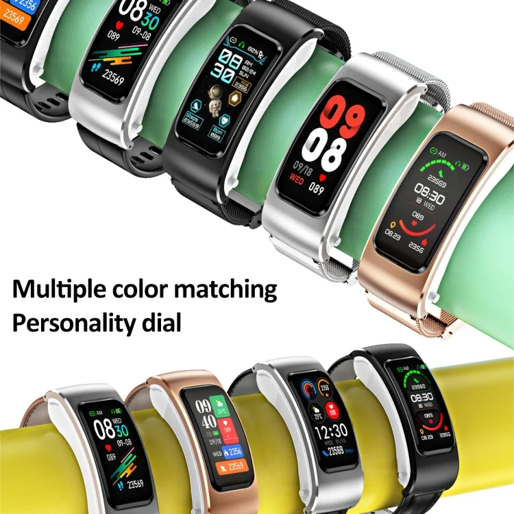 EDA004341001_B12.webp K60 1.08 inch Leather Band Earphone Detachable Life Waterproof Smart Watch Support Bluetooth Call - Image 13