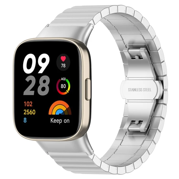One-bead Steel Metal Watch Band