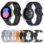 Universal Flat Head Groove Silicone Watch Band - Image 2