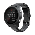 For Garmin Vivoactive 3 Oil Wax Calf Leather Replacement Wrist Strap Watchband - Image 5